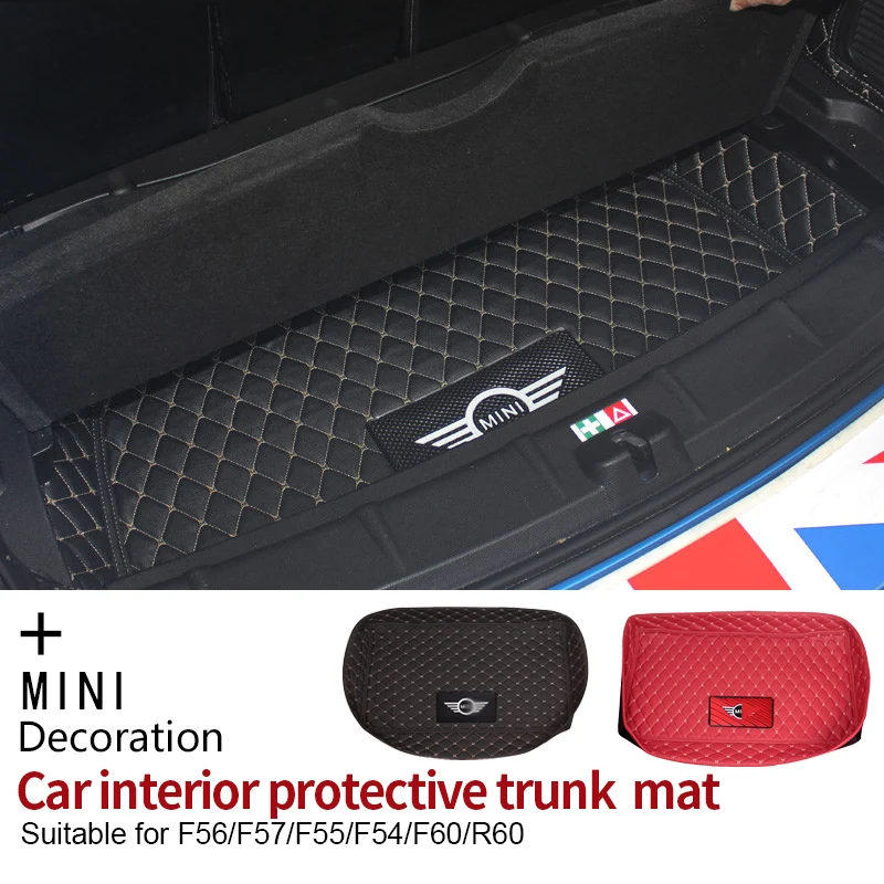 Автомобильный коврик для багажника отделка заднего отделения ящик хранения MINI