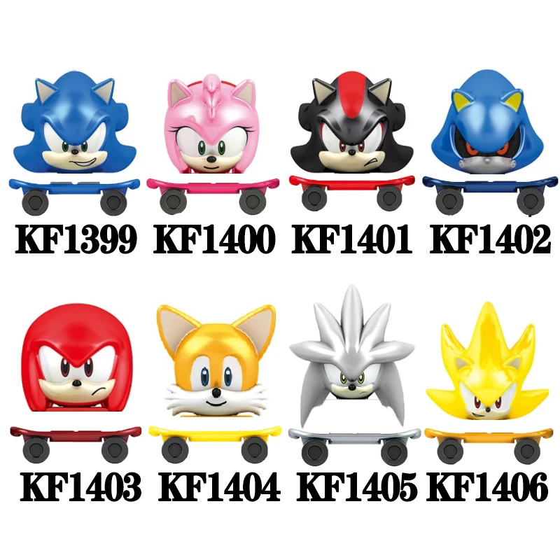 

Building Block Head Bricks Carton Series Action Figures Eductional Toys For Children Gifts KF6123 KF6124 KF8043 KF8039