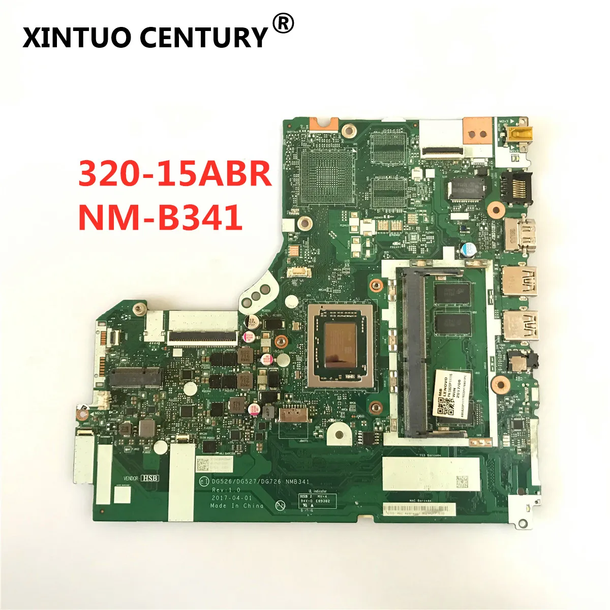 

NM-B341 Mainboard DG526 DG527 DG726 NMB341 For Lenovo IdeaPad 320-15ABR laptop motherboard A12-9720P 5B20P11116