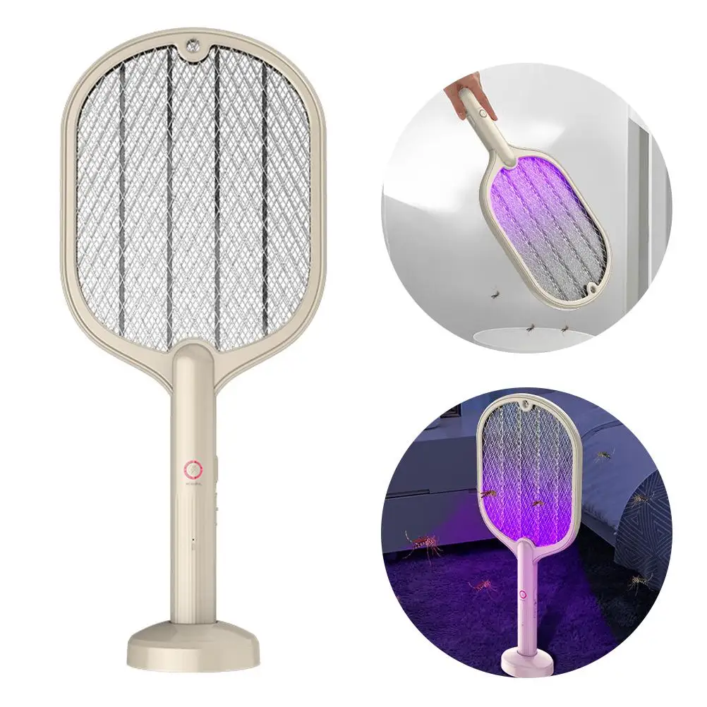2 в 1 светодиодный электрическая ловушка для комаров электрические мухобойка