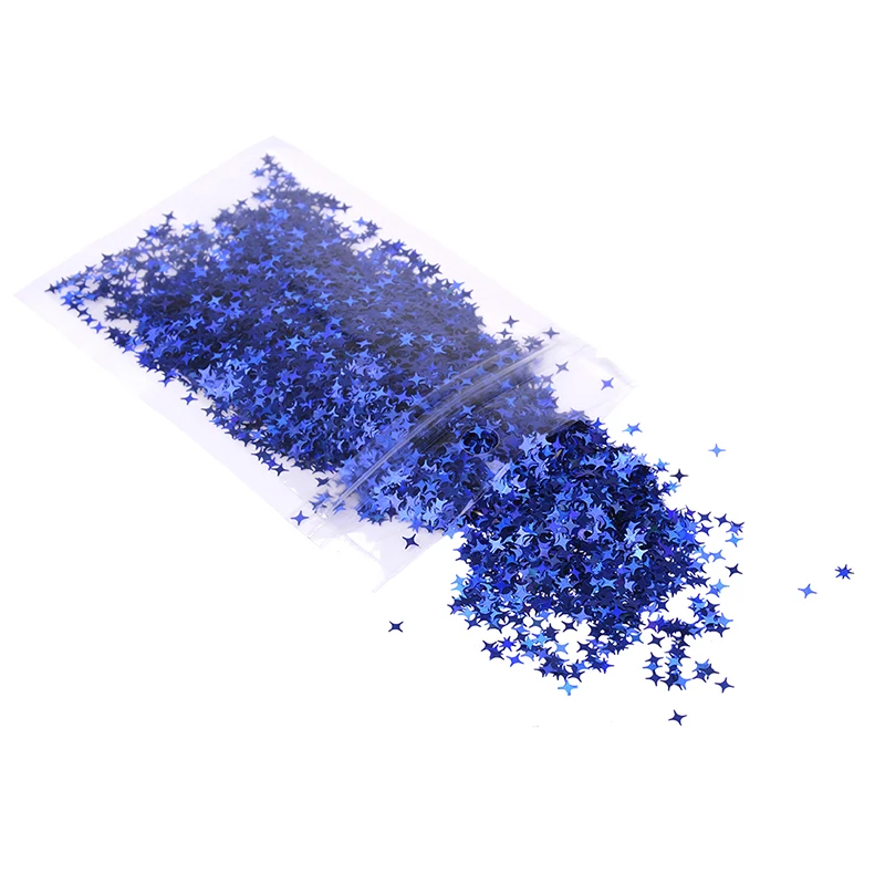 10 г/упак. четыре звезды блеск Diy Кристалл поставки слаймов ультра-тонкие ломтики