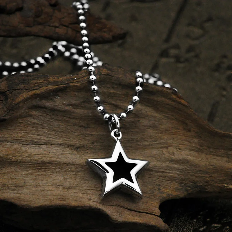 Полая пентаграмма из стерлингового серебра 925 пробы цепочка кулон ювелирные