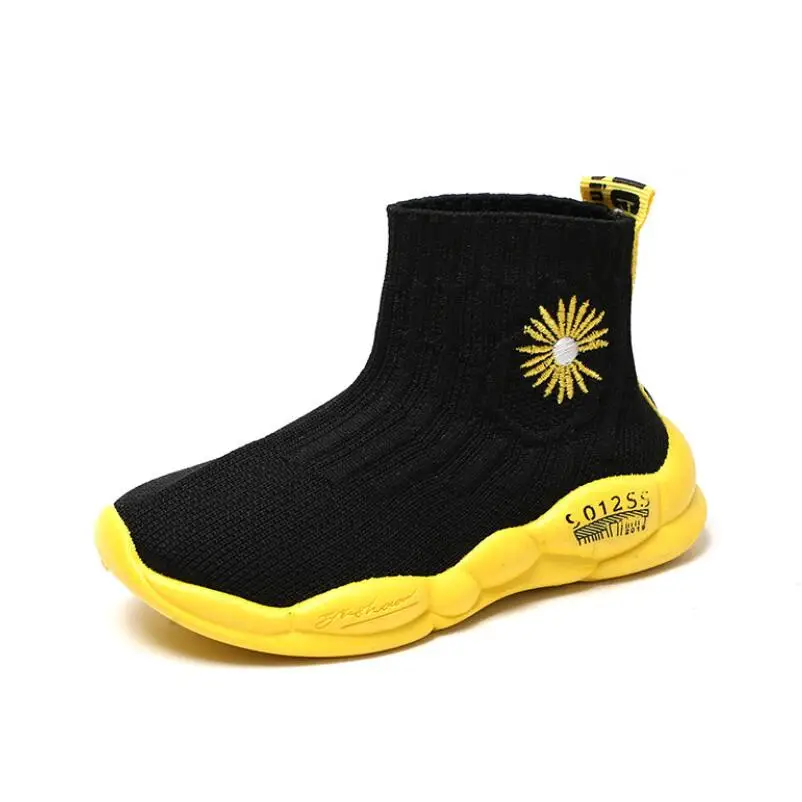 

New Solid Color Casual Baby Kids Children Sport Shoes Soft Soled Breathable Cotton Air Mesh Infant Toddler Boy Girl Sneakers