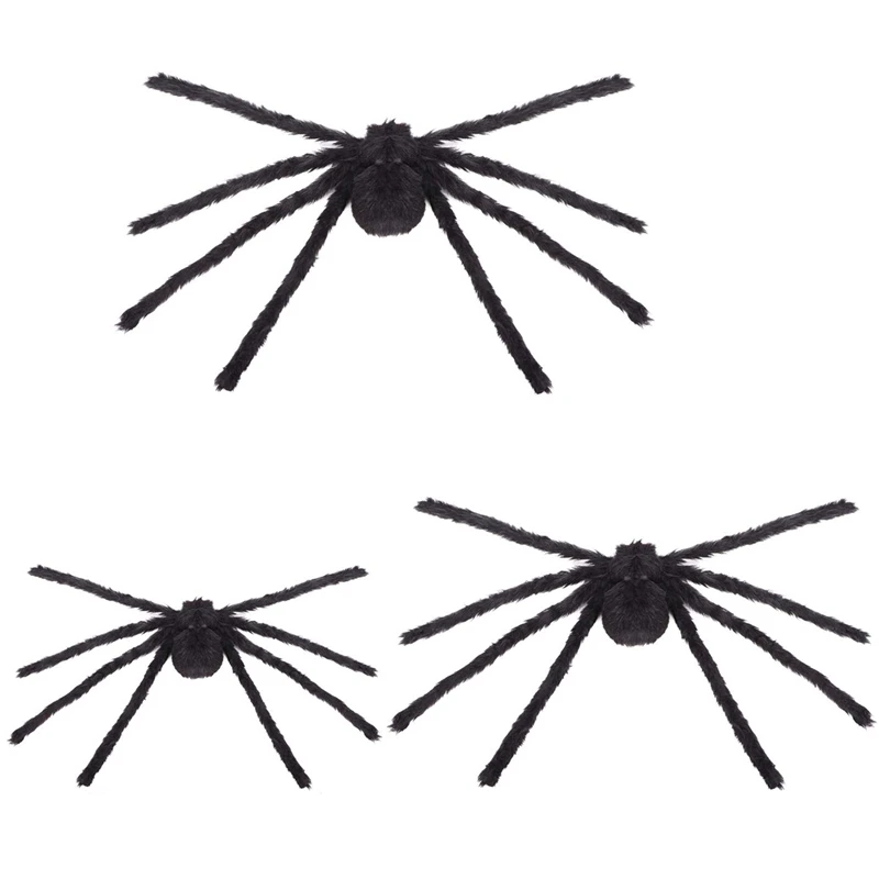 Giant Spider Web with Three Realistic Looking Hairy Spiders-Outdoor Halloween Decorations Props DIY | Игрушки и хобби
