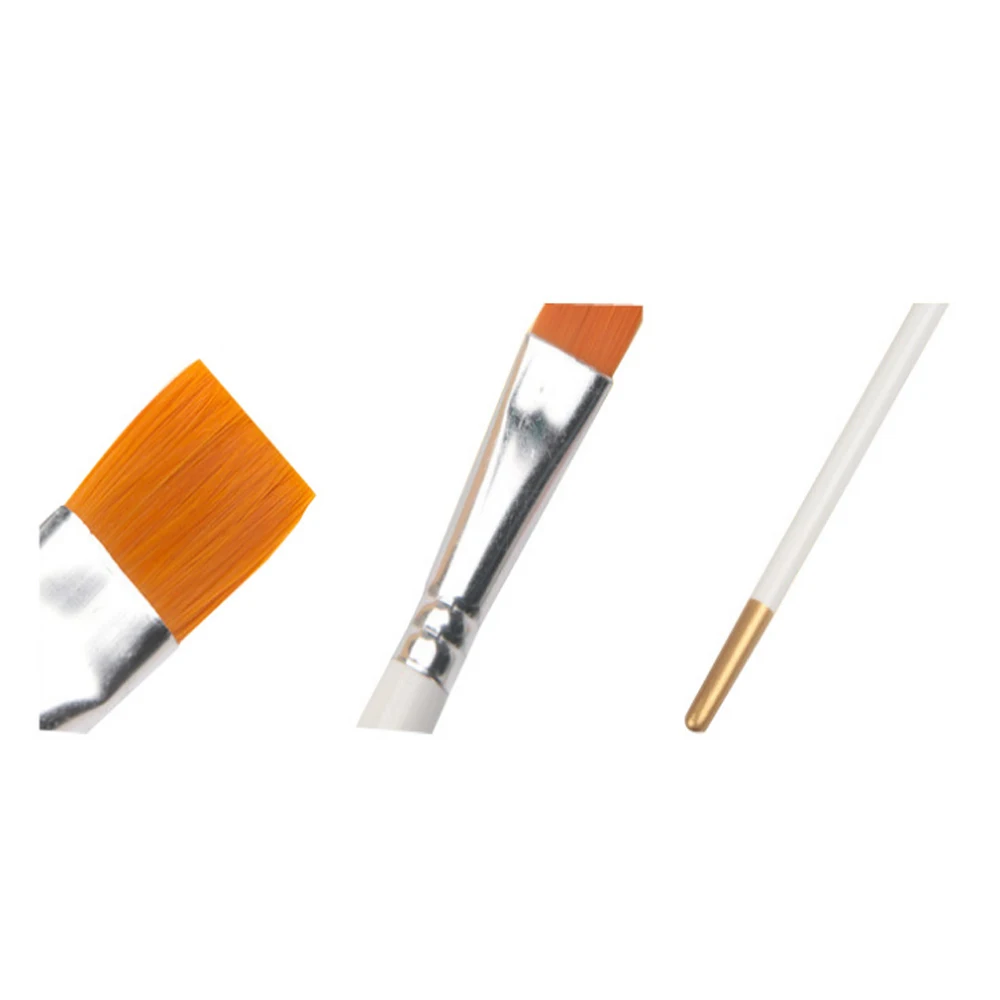 Кисти для живописи Artist Painting, набор из 6 штук, нейлоновые волоски, подходят для акрила и акварели.