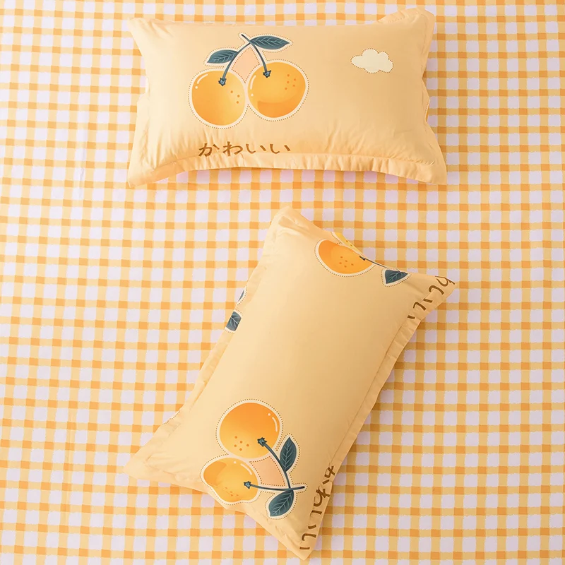 Оранжевое постельное белье набор комплект с пододеяльником наволочками