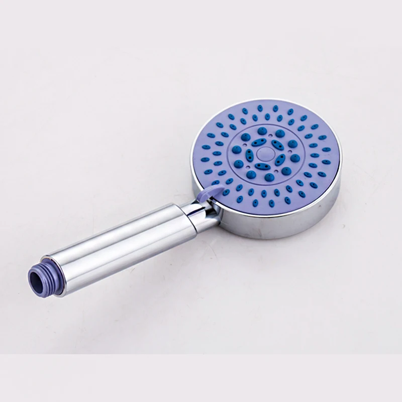 High Pressure Bathroom Accessories ABS Plastic Multifunction Handheld Rain Round Booster Spray Bath Shower Head Saving Sprinkler |