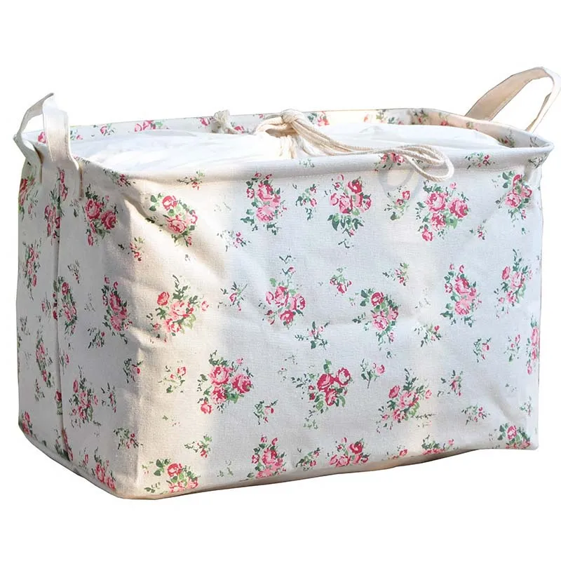 Корзина-органайзер для хранения грязных игрушек белья хлопка и льна | Дом сад