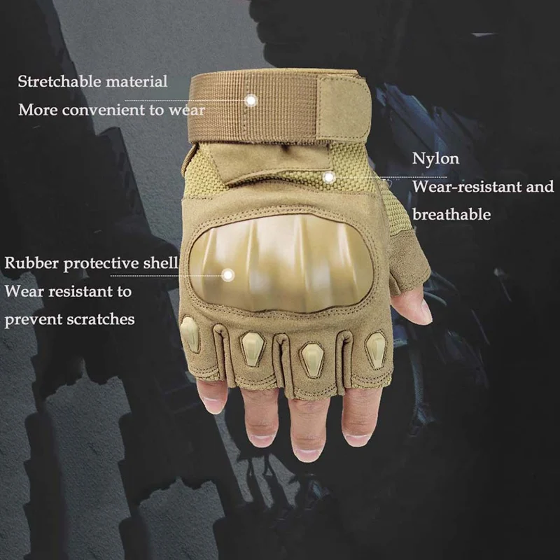 

Cycling Gloves Half Finger Quick Drying Anti-slip Outdoor Climbing Training Fitness Sports Handwear 1