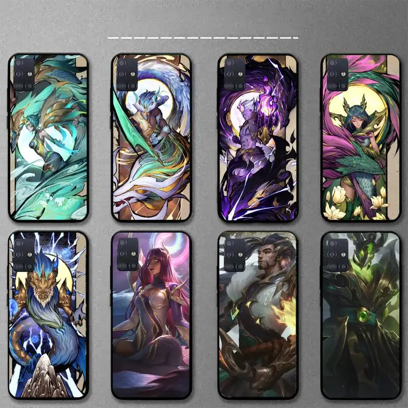 

HIMONBEN HIMONBEN Storm Dragon Phone Case For Samsung A20E A32 A31 A21 A12 A11 A02 A71 A51 A20S A70 A50S soft Cover Fundas