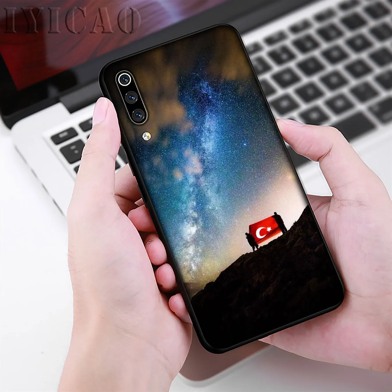 Мягкий силиконовый чехол IYICAO с изображением турецкого флага волка для Xiaomi Mi 10 9 9T