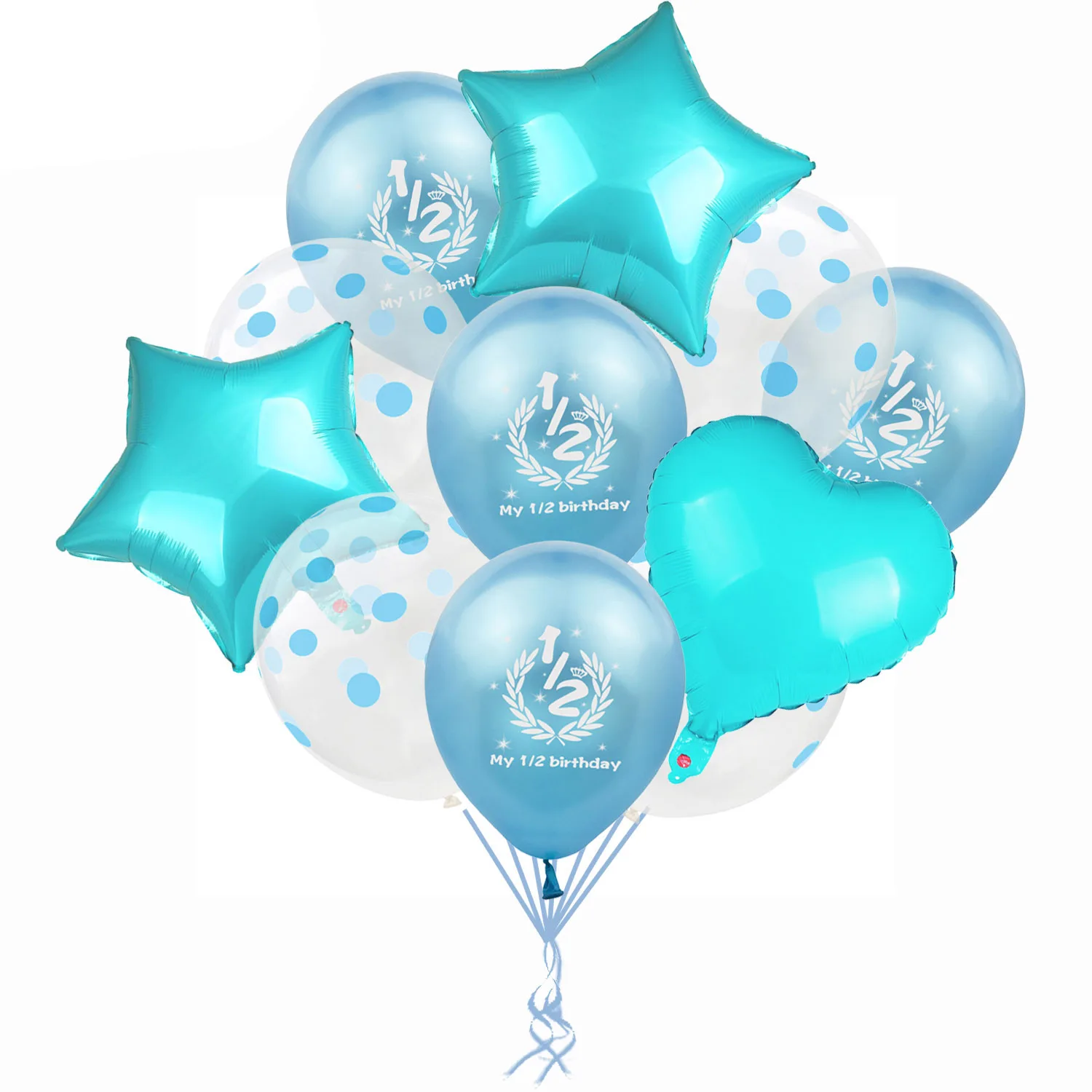 

Amawill It's My 1/2 Birthday Balloon Banner Hat Half Birthday Party Decorations Baby Shower Boy Girl Six Months Party Supplies