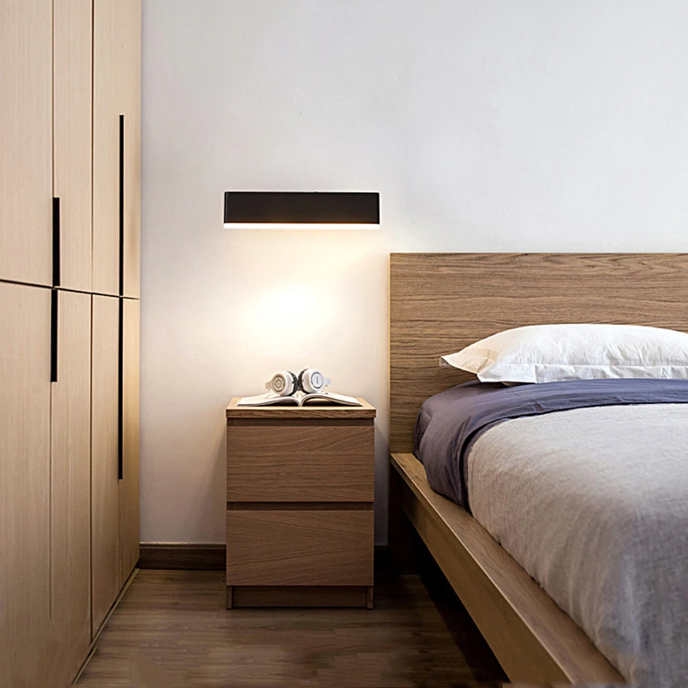 6W Modern LED Wall Lights for Bedroom bedside Rotated 360°Wall lamp minimalist creative stair aisle living room AC85-265V Gold | Лампы и