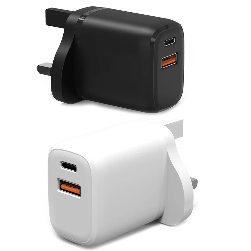 Quick Charge PD20W+QC3.0 Fast Charging Dual Port Charger For Mobile Phone Chargers UK Plug USB Adapter | Электроника