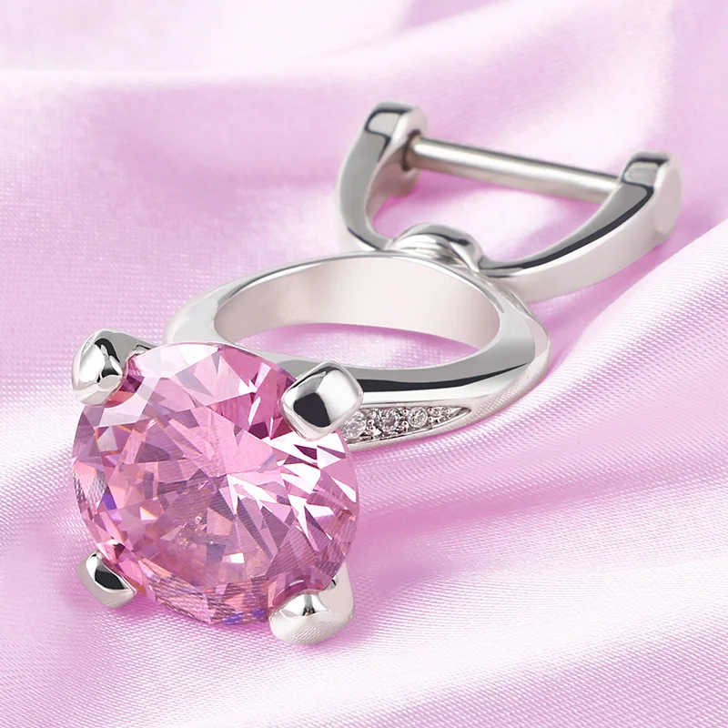 LUNASBORE любовь кристалл супер большой бриллиант кольцо автомобильный брелок