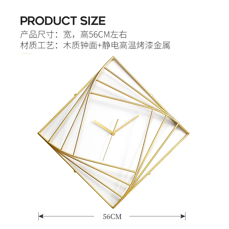 

Nordic Modern Luxury Wall Closk Meatl Gold Creative Large Wood Silent Watch Home Living Room Clocks Wall Home Decor Klok Gift