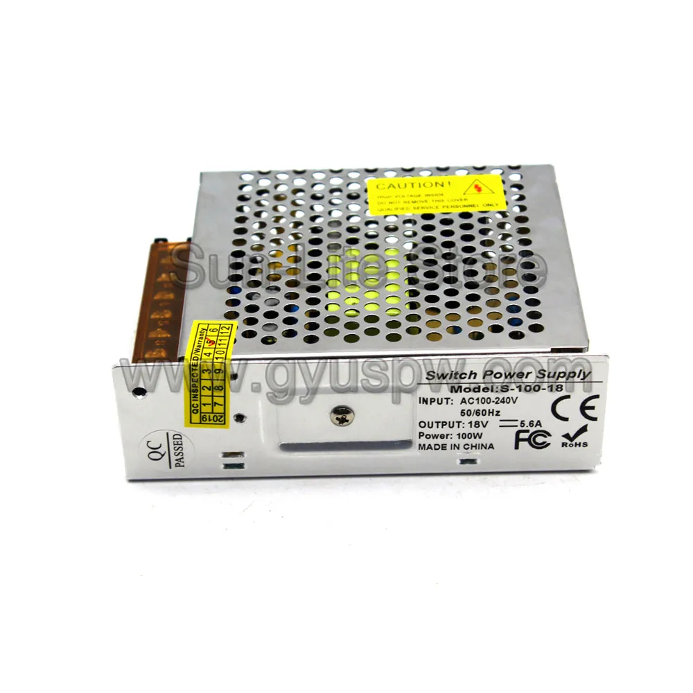 18 В DC источник питания AC DC18V 100 Вт импульсный 220 110 AC-DC SMPS для контроля доступа CCTV