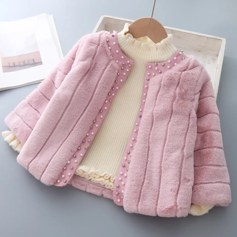 Детское шерстяное пальто с искусственным мехом на возраст 3 года|Шерсть и