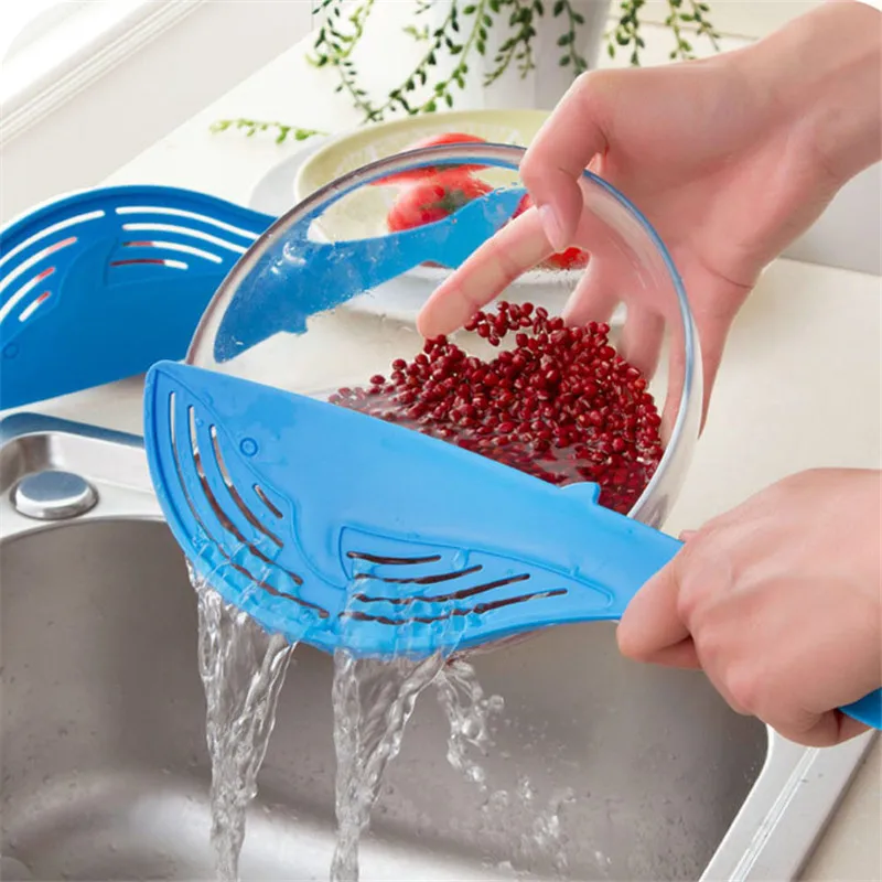 1 шт. промывка риса в форме листа Hoomall приспособление для лапши спагетти бобы сито