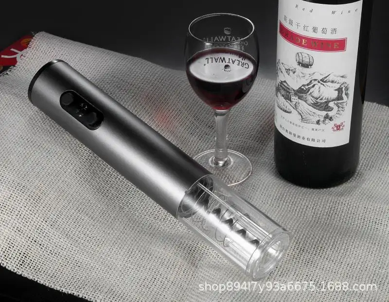 

Automatic Bottle Opener Corkscrew Professional Red Wine Opener Foil Cutter Dry Battery Electric Wine Opener 25W6V