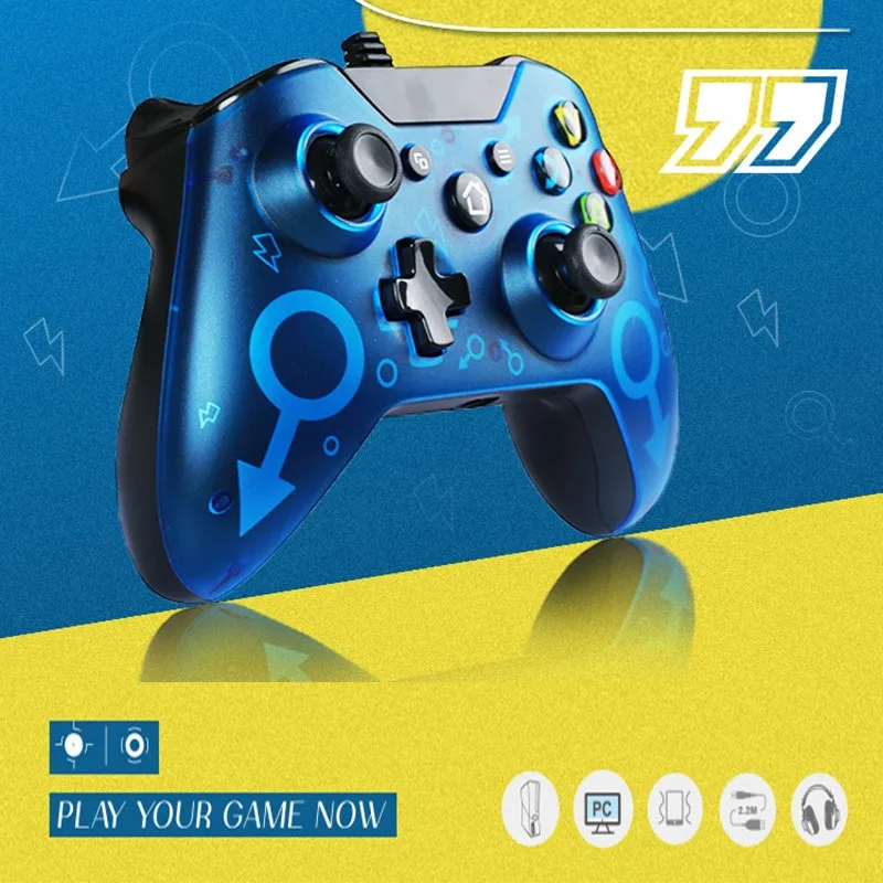 Проводной USB контроллер для Xbox ПК игровой адаптации 7 8 10 джойстик One с двойной