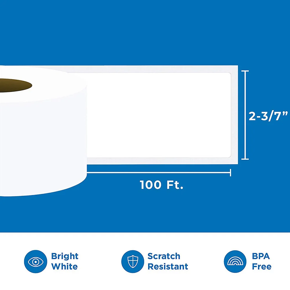 Ярлыки Absonic для телефона оборачиваемая термонаклейка Brother DK 22205 Длинные