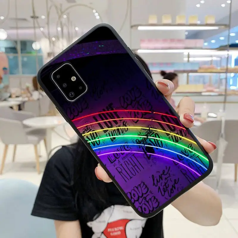 

MaiYa Funny Neon Phone Case For Samsung S5 S6 S7 S8 S9 S10 S20 S21 Edge Plus E Fe Lite Cover