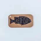 S7-200 шт 3x5 см рыба этикетка, подарок Этикетка, ярлыки с животными, Детские бирки, бренд этикетка, ваш продукт на заказ, упаковочная коробка