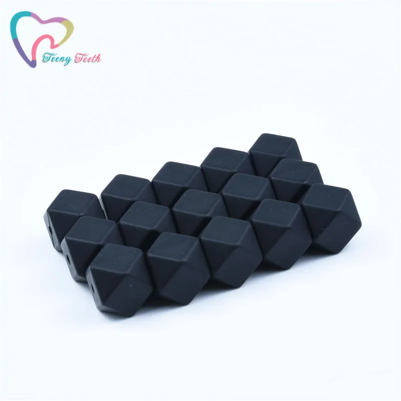10 шт. силиконовые шестигранные бусины для прорезывания зубов 14 17 мм|Бусины| |