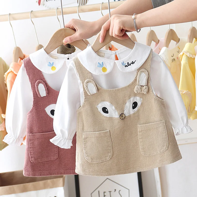 Девочки СЕЗОН весна-лето платье костюм 2020 новая Корейская версия детской одежды