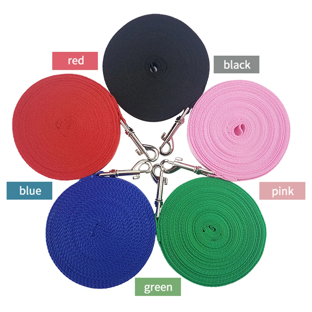 Нейлоновый Поводок для собак тренировочный поводок бега собаки 3 м 6 9 10 15 20 30 50