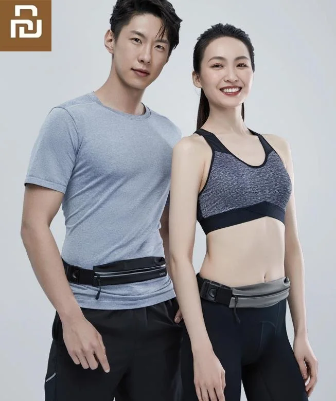 

Ремень Youpin на пояс для бега, эластичная Водонепроницаемая спортивная сумка для бега с защитой от пота и отражающей полосой