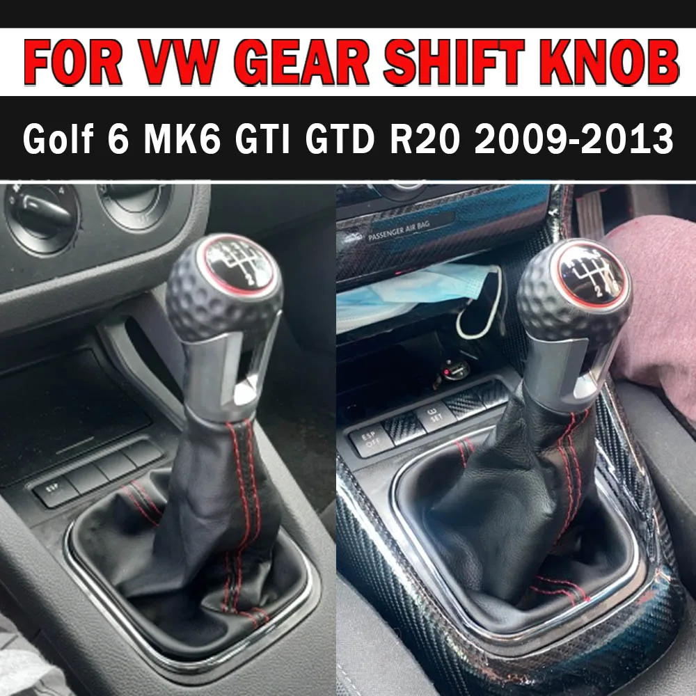 Ручной 5 6-Скоростной рычаг переключения передач для Volkswagen VW Golf 6 MK6 GTI GTD R20 2009-2013 |
