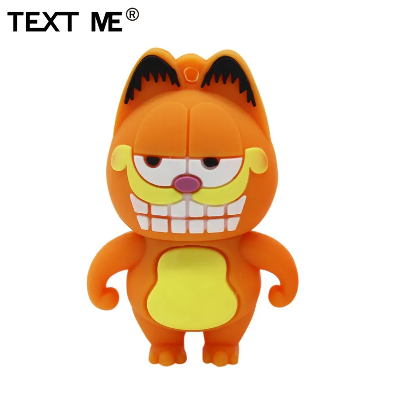 Usb флеш накопитель TEXT ME красивый милый мини 64 ГБ Garfield usb 2 0 4 8 16 32 флэш накопитель|USB