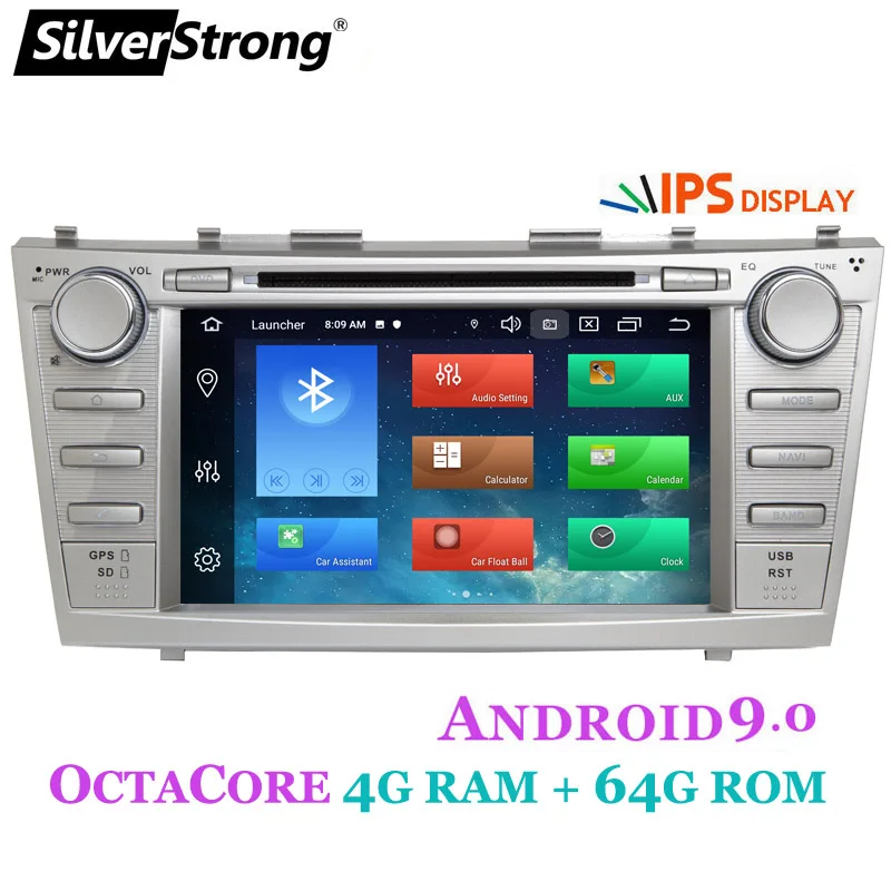 SilverStrong 2din Android9.0 4 Гб 64 ГБ Автомобильный DVD для TOYOTA CAMRY Aurion автомобильный DVD CAMRY v40 gps Автомобильный Радио DVD НАВИГАЦИЯ