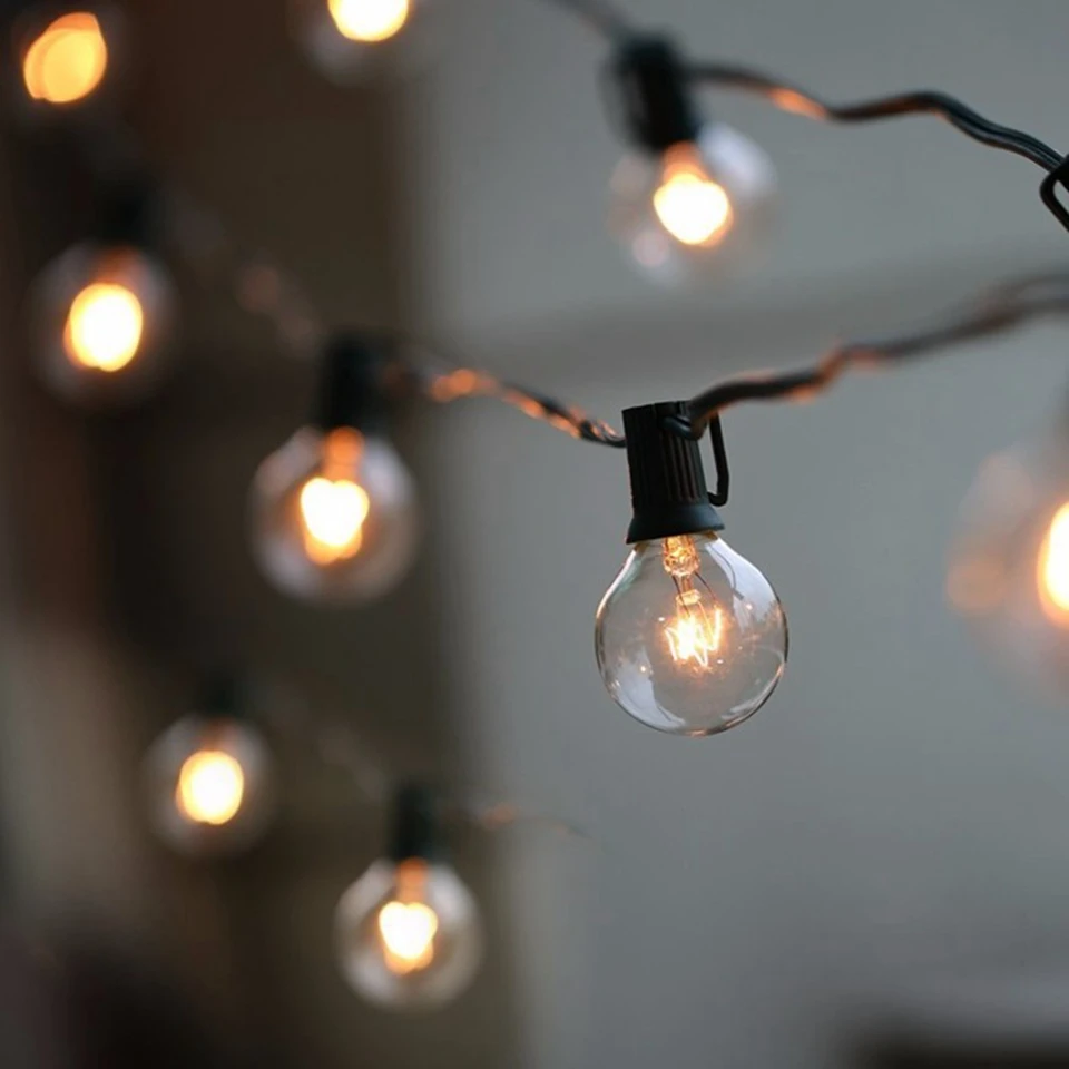 Рождественская Свадебная гирлянда сказочная лампочка светодиодный Глобус