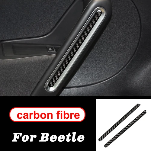 Decorative strip Аксессуары для volkswagen beetle, внутренняя отделка из углеродного волокна, центральная консоль, дверная панель, рулевое колесо, наклейки для автомобиля, Стайлинг - Название цвета: Decorative strip