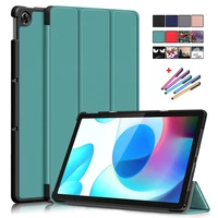 case for realme pad case 10 4 inch tri fold pu leather magnetic stand tablet cover for realme pad 10 4 cover case