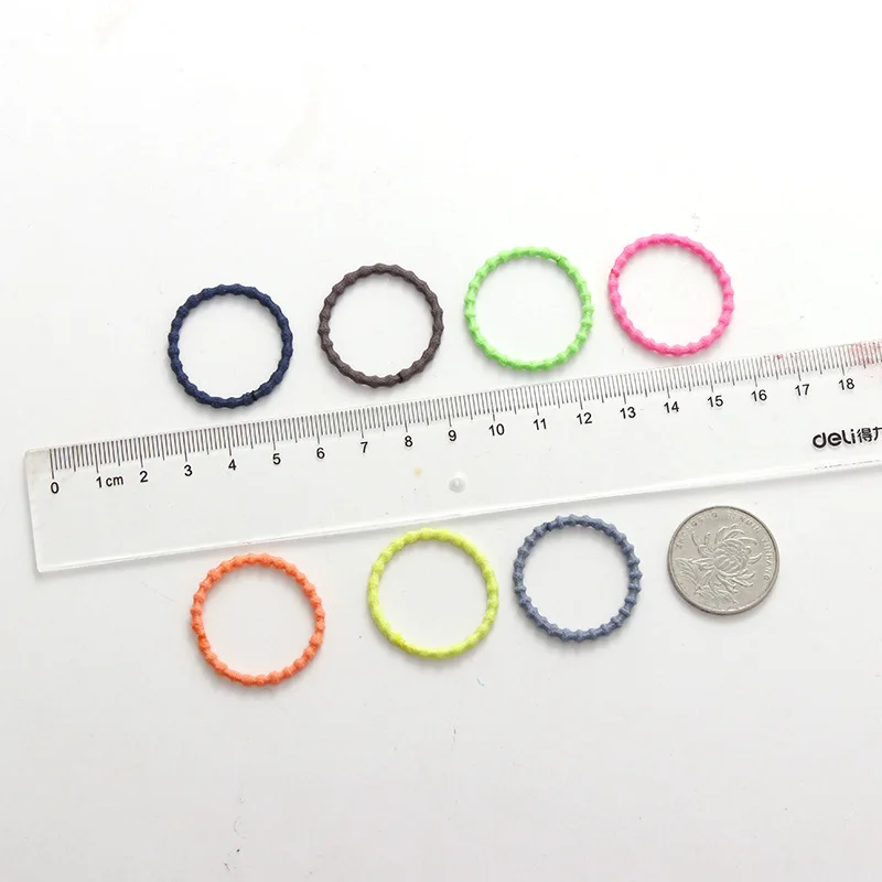 

50Pcs/set Shiny Elastic Hair Bands Girls Candy Colors Rubber Bands Women Simple Ponytail Holder Hair Accessories Casual Headwear