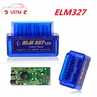Последняя версия Супер Мини ELM327 Bluetooth V2.1 OBD2 Mini Elm 327 Автомобильный диагностический сканер инструмент для протоколов ODB2 OBDII