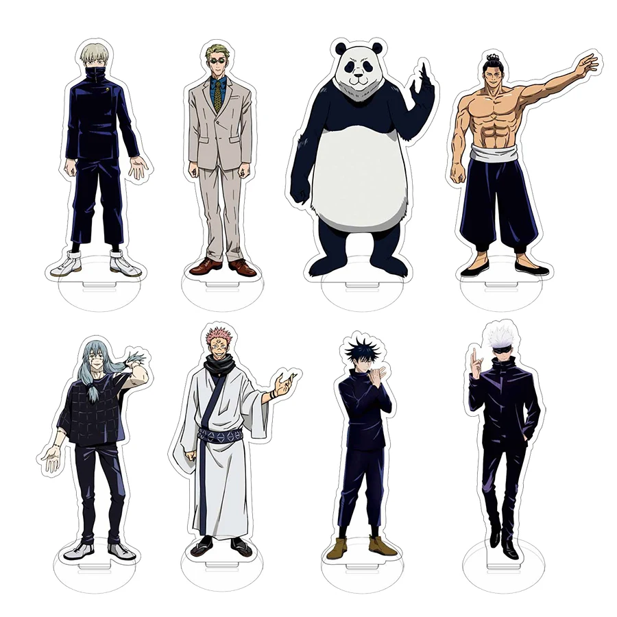

Jujutsu Kaisen Standing Cards Japanese Anime Gifts Gojo Satoru Itadori Yuji Ryomen Sukuna Figures Desktop Ornaments Decorations