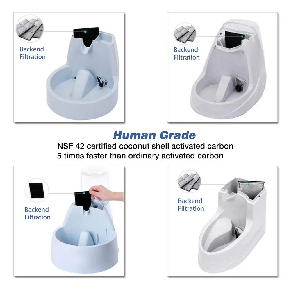 2 шт. Сменный фильтр с активированным углем для кошек питьевой фонтан запасные