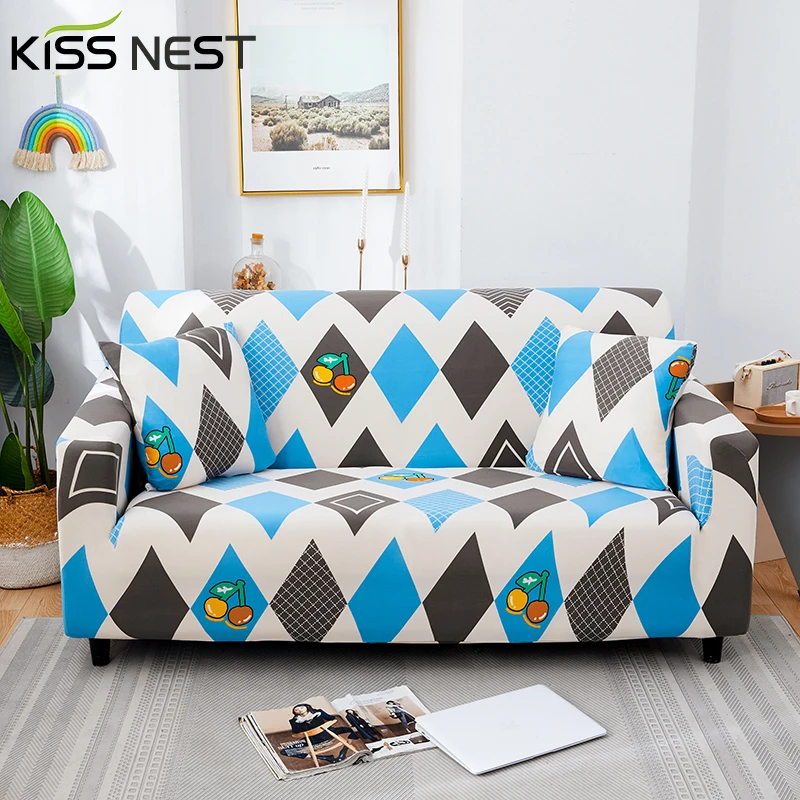 

Geometric Elastic Non-Slip All-Inclusive Living Room Sofa Cover,With Armrests 1 2 3 4 Seater,L-Shaped Corner Sofa Needs 2 Pieces