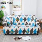 Эластичный Нескользящий полноразмерный чехол с геометрическим рисунком для дивана в гостиную, с подлокотниками на 1, 2, 3, 4 места, для углового дивана L-образной формы требуется 2 штуки