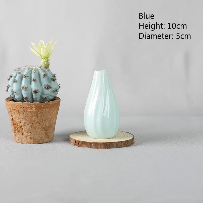 Полосатая ваза керамическая Маленькая искусство в европейском стиле украшение