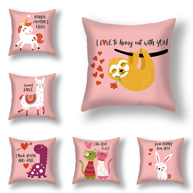 Милые Животные Печать 45x45 см наволочка домашний декор диван поясная подушка