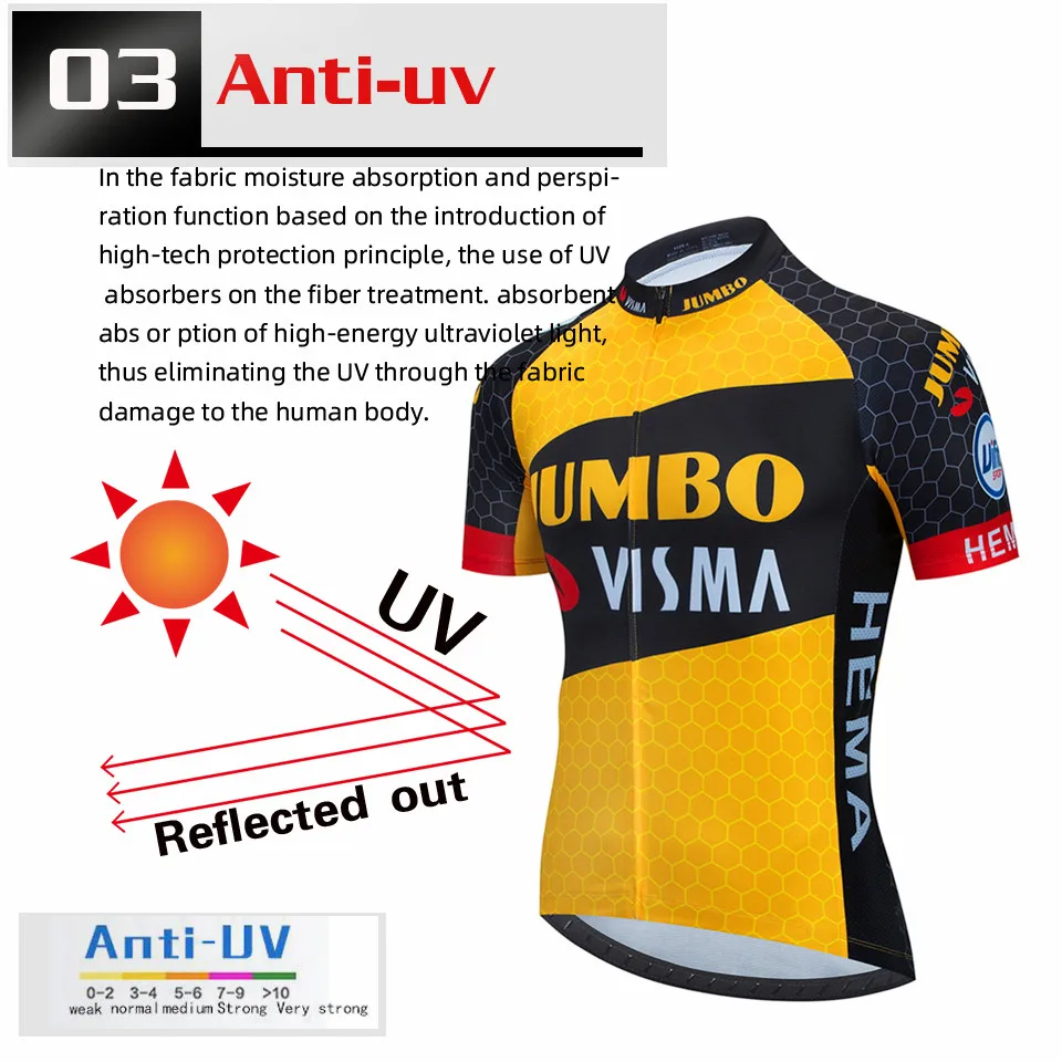2021 Team New JUMBO VISMA Cycling Jersey 19D Bike Shorts Set MTB Ropa Ciclismo Mens Short Sleeve Bicycle Shirts Maillot Clothing | Спорт и