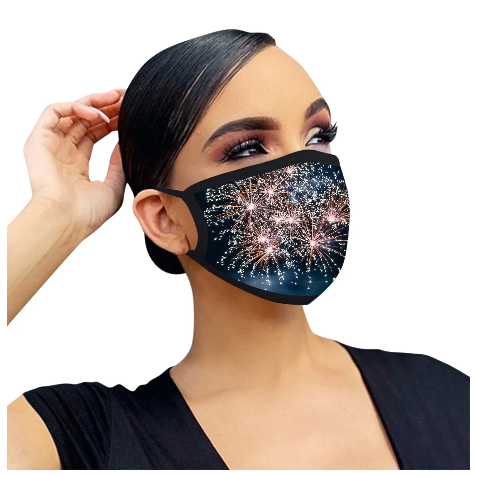 

2021 Washable Reusable Black Face Mask For Women Men Adjustable Dustproof Mouth Muffle Foggy Haze Carbon Pm2.5 Mascarillas d5