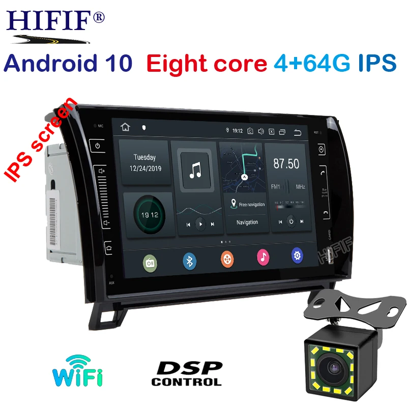 PX6 9 &quotAndroid 10 0 IPS экран 4G 2 DIN GPS для TOYOTA Sequoia Tundra стерео нет dvd плеер Радио Навигация