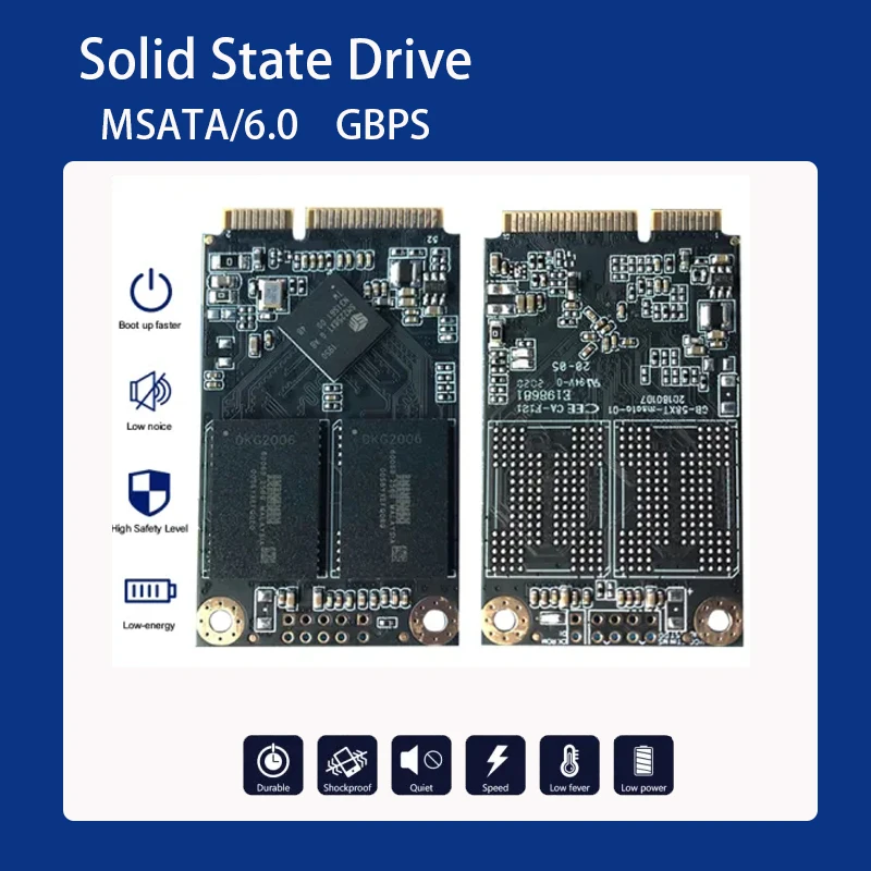 Gicisky Бесплатная доставка MSATA SSD 60 Гб 128 ГБ 256 512 1 ТБ SATA 3 Внутренний твердотельный